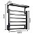 Toalheiro Elétrico Térmico Aquecido 45x 50 Preto 220V - Imagem 4