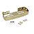 Suporte shampoo retangular parede banheiro Aço inox Dourado - Imagem 4