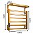 Toalheiro Elétrico Térmico Aquecido 45x 50 Dourado 110V - Imagem 4