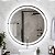 Espelho 3 Cores LED Redondo 80x80 Touch - Fino Inox - Imagem 2