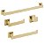 Kit Acessórios Para Banheiro Inox Premium Dourado Brilhante 4 Peças - Fino Inox - Imagem 1