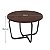 MESA DE CENTRO REDONDA SALA CANTO CARBON LUXO 60CM - Imagem 4