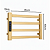 Toalheiro Elétrico Dourado Aço Inox Térmico Display Digital 30x45 110V - Imagem 6