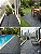 Kit 44 Peças Deck Modular Plástico 30x30 Quintal Piscina Box Cinza Frisado - Imagem 2