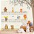 Papel de parede Adesivo - Animais tocando instrumentos em partituras. - Imagem 1