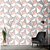 Papel de parede - Geométrico zara cinza com rosa, partes em marmore e linhas douradas - Imagem 1