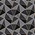Papel de parede - Geométrico zara preto e cinza com linhas douradas - Imagem 2