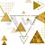 Papel de parede - Geométrico triangulos dourados de vários formatos - Imagem 2