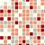 Papel de Parede - Pastilhas em tons de vermelho, cinza e bege - Imagem 2