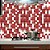 Papel de parede - Pastilhas em tons de vinho,vermelho e branco - Imagem 1