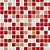 Papel de Parede - Pastilhas em tons de vermelho, marrom claro e bege - Imagem 2