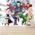 Papel de Parede - Super Herois quebrando muro - Imagem 1