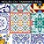 Papel de Parede - Azulejo português  com design colorido, ladrilho para cozinha - Imagem 3