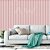 Papel de parede Ripado rosa bebê decorativo - Imagem 1