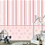 Papel de Parede - Listrado em tons de rosa - Imagem 1
