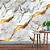 Papel de parede - Mármore cinza com dourado - Imagem 1