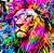 Papel de parede Adesivo - Leão colorido - Imagem 2