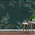 Papel de parede Adesivo - Folhagem dourada  com fundo verde - Imagem 1