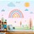 Papel de parede Adesivo - Paisagem com arco-iris boho - Imagem 1