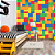 Papel de parede Adesivo - Legos Coloridos - Imagem 1