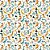 Papel de Parede Adesivo - Dinossauros Coloridos Pattern - Imagem 2