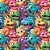 Papel de Parede Adesivo - Dragões Bebês Coloridos - Imagem 2