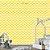 Papel de Parede Adesivo -  Chevron Amarelo com Branco - Imagem 1