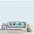 Papel de Parede Adesivo - Chevron Cinza e Azul - Imagem 1