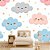 Papel de Parede Adesivo - Grandes Nuvens com Estrelas - Imagem 1