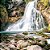 Papel de Parede Adesivo - Cachoeira com rochas e pedras - Imagem 2