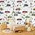 Papel de Parede Adesivo - Desenhos de Carros Coloridos - Imagem 1
