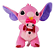 Pelúcias Stitch e Angel com Boneca Xepa 25cm - Imagem 2