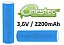 BATERIA RECARREGAVEL 18650 LI ION 3,7V  2800MAH 18 X 65MM - Imagem 1