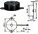 BUZZER PIEZO ELETRICO 1,5 A 30VDC COM FIO PK 21N30WQ - Imagem 1