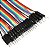 CABO JUMPER MACHO  MACHO 30CM KIT COM 40 CABOS PARA PROTOTIPOS - Imagem 1
