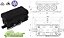 CAIXA JUNCAO KA 006 BK - 86X44X41mm, PP, PRETO - Imagem 1