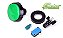 CHAVE BOTAO ARCADE ILUMINACAO 60mm VERDE 12V  COM MICROSWITCH 2T 6A - Imagem 1