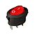 CHAVE GANGORRA OVAL COM NEON 3T 2P 6A X 250V KCD1-115N VERMELHO - Imagem 1