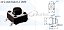 CHAVE TACTIL SMD 4T 180° 6 X 6 X 4,3mm - Imagem 1