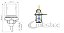 CONECTOR / JACK BNC FEMEA PAINEL COM PORCA  HBN-028  CP8121A - Imagem 1
