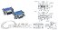 CONECTOR DB15HD VGA M PARA PLACA 90 graus - Imagem 1