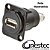 CONECTOR EMENDA FEMEA USB 2.0 METALICO PAINEL - Imagem 1