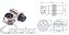 CONECTOR ROSCA M12   MIKE M   F  5 PINOS - Imagem 1