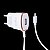 FONTE CARREGADOR USB 2,1A COM CABO MICRO USB EMBUTIDO - Imagem 1