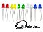 KIT DE 10 LEDS DIFUSO 5MM (2 VM / 2 AM / 2 VD / 2 BR /2 AZ) - Imagem 1