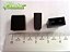 KNOB PUSH BUTTON RETANGULAR TL-02 PRETO - Imagem 1