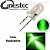 LED TRANSPARENTE VERDE 5mm - 20.000mlcd - Imagem 1