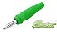 PINO BANANA 4mm EMBORRACHADO VERDE COM DERIVAÇÃO - Imagem 1