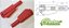 PINO BANANA DE SEGURANCA 4mm VERMELHO PB 981 COM DERIVACAO - Imagem 1