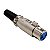 PLUG CANON/XLR FEMEA METAL COM PRENSA CABO 3 VIAS - Imagem 1